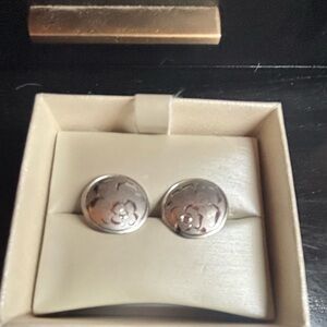 Silver Floral Studs